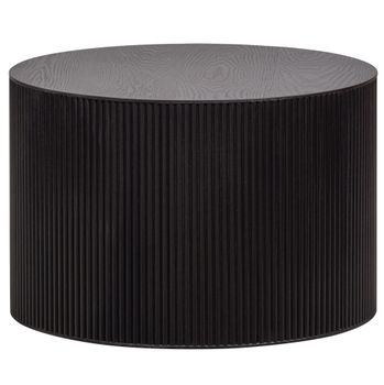 Mesa baja redonda de madera ø60cm - negro