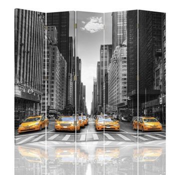 Biombo Nyc Cab - Separador De Ambientes Cm. 180x180 (5 Paneles)