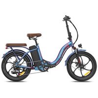 bicicleta electrica urbana plegable fafrees f20 pro 36v 250w 25ah azul aurora