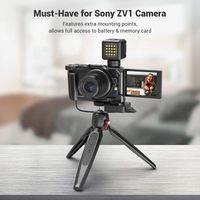 caja smallrig zv1 para camara sony zv1 con asa lateral zapata fria integrada para microfono flash luz opcion diy 2938