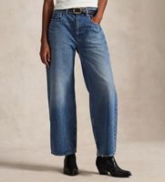 polo ralph lauren para mujer 211969380001 jeans de pernera ancha y corte relaxed azul 2532 casual algodon denim