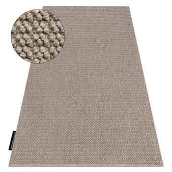 Alfombra Casablanca Loop Marrón, Lazo, Suave 350x400 Cm