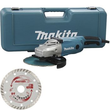 MAKITA - Amoladora MAKITA GA9020RKD 230mm 2.200W SAR Maleta + 2 Discos Diamante