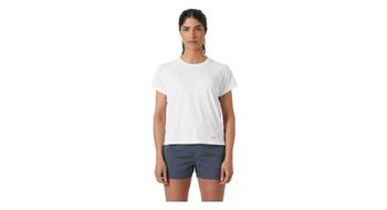 Camiseta de mujer helly hansen shine solen blanca