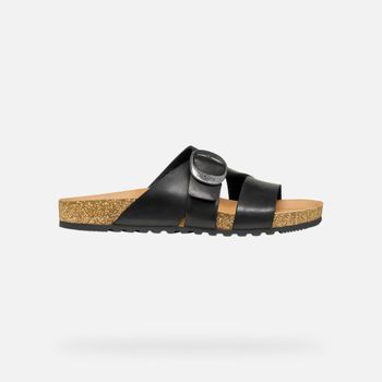 GEOX Climasandal Cork Mujer Negro/beige