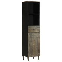 mueble de bano madera maciza de mango 38x33x160 cm vidaxl