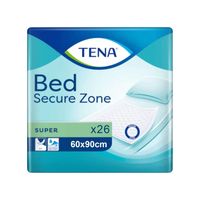tena bed incontinence bed pads secure zone super 60x90