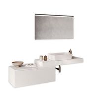 composicion bano 4 piezas venere blanco en mdf