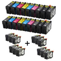 compatible multipack epson t15719 2 full sets  12 extra black ink cartridges 30 pack