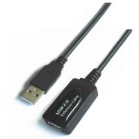 cable extension usb 20 aisens 50m con amplificador chipset avanzado negro