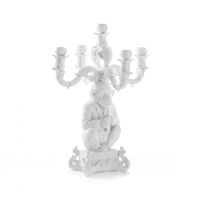 burlesque white chimp candelabra by seletti