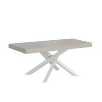 mesa extensible 140400x90 cm volantis premium patas blanco cachemir