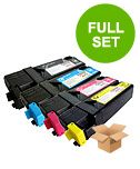 compatible multipack xerox phaser 6128mfp printer toner cartridges 4 pack -106r01455