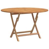 mesa de jardin  mesa de exterior plegable madera maciza de teca o 110x75 cm