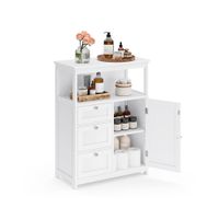 mueble de bano con 3 cajones blanco