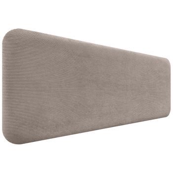 Dhome Cabecero Tapizado En Pana Liso Redondeado Pana Para Pared Acústicos Cabeceros Absorbentes Cabezal Cama Dormitorio (marron, 145cm)
