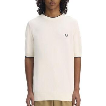 Fred Perry Tops y Camisetas Texture Front Knitted T-shi para hombre