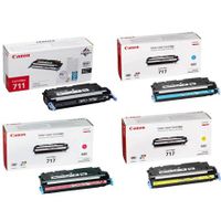 canon 711bk717y full set original toners 4 pack