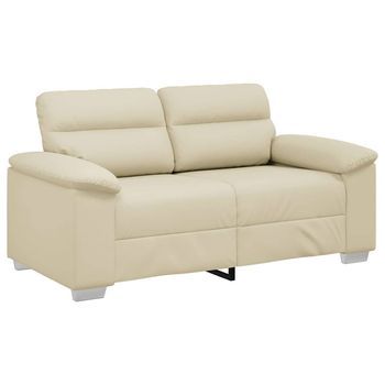 Sofá De 2 Plazas Color Crema, 160x81x84 Cm, Piel Sintética Vidaxl