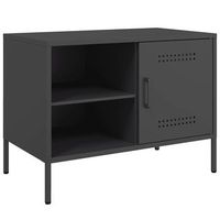 mueble de tv acero negro 68x39x505 cm vidaxl