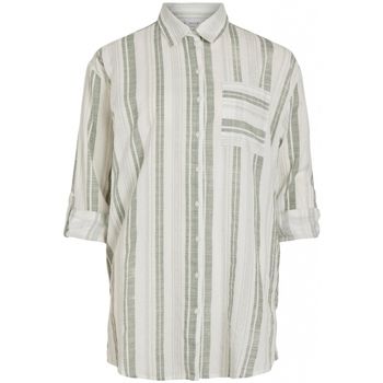 Vila Blusa Shirt Etni New Long - Cloud Dancer para mujer