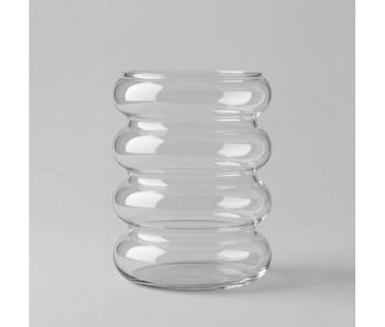 Jarrón bubble 24x18,8x18,8cm marca trend glass