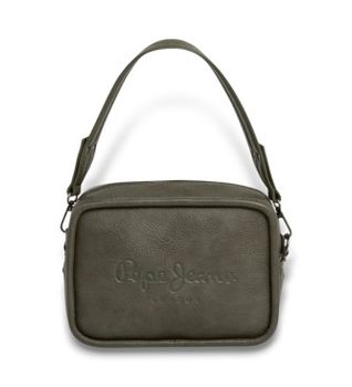 Pepe Jeans para mujer. PL0300004 Bandolera Bassy Code verde (OSFA), Casual, Poliuretano