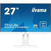 iiyama prolite xub2792qsu-w1 quad hd 27 ips lcd monitor - white white