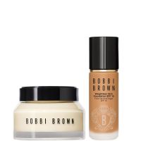 bobbi brown hydrating duo vitamin enriched face base  weightless skin foundation bundle various shades - cool honey