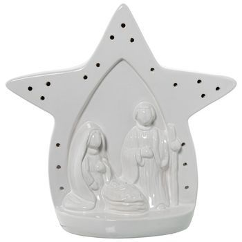 Figura Natividad Blanco Brillo