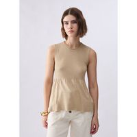 liu jo blusa top de punto lame para mujer