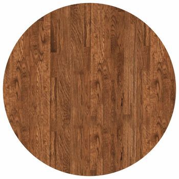 Encimera Ø 80 X 2,5 Cm Redondo Madera De Roble Sólido Vidaxl