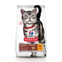 hills science plan adult hairball  indoor chicken - 10kg