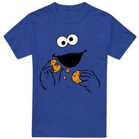 sesame street camiseta om nom para hombre