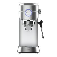 taurus - cafetera espresso euforia  color gris  acero inoxidable  potencia 1450 w  presion 20 bares  sistema thermoblock  capacidad 1 litro  bandeja calientatazas