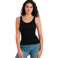 admas camiseta tirantes camiseta de tirantes canale hilo contraste para mujer