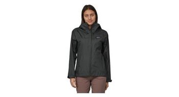 Chaqueta impermeable patagonia  p  strong torrentshell  strong   p 3l para mujer negra