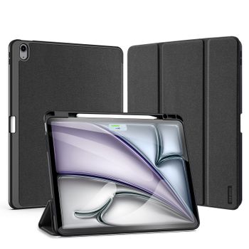 DUX DUCIS Funda para tableta con soporte triple para iPad Pro 11 iPad Air 13 Mini 6/7 iPad10/11 2025 con soporte para lápiz óptico y apagado automático