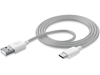 cable usb a usb-c - cellularline c 100 cm 18w blanco
