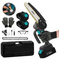 motosierra a bateria montanaforce 6400 hand espada 6 pulgadas motor brushless 650w 2 baterias nexus 21v 4ah cecotec