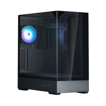 Caja Zalman P40 Prism Atx 3xvent 120mm Argb 2xusb 3.0 Negro Sin Fuente