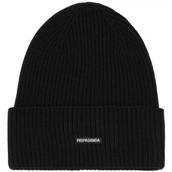 Propaganda Sombrero 26FWPRAC131 BEANIE BOX LOGO-121 RIBBED BLACK para hombre