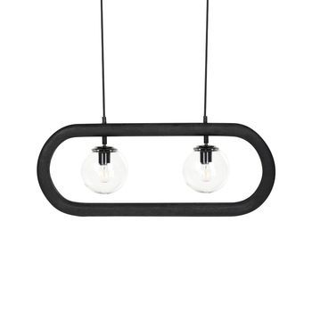 Lámpara Colgante De Madera De Mango Negro Iluminación Del Hogar Hecha A Mano Ayensu