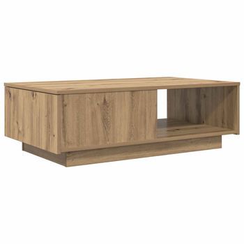 Mesa De Café - Mesa De Centro - Mesa Baja Con Cajón Roble Artesanal 95 X 55 X 31 Cm