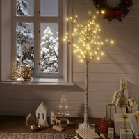vidaxl arbol de navidad led blanco calido sauce interior exterior 15m