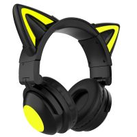kinsi 2s auriculares gaming rgb cat ear negros