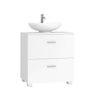 mueble bajo lavabo movil con cajones amplios y patas altas