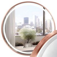 espejo led p11395 mmj brush copper 60cm