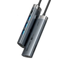 vention 5 en 1 estacion de acoplamiento usb-c 4k60hz hd hub con usb30 pd 100w multihub usb