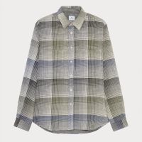 ps paul smith checked oxford cotton casual fit shirt - xl